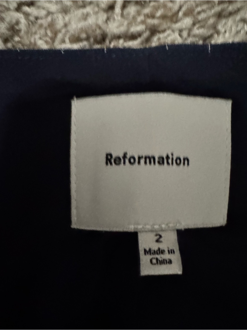 Reformation Navy Top and Tote! - Picture 5 of 9